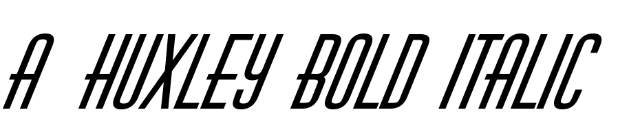 A_Huxley Bold Italic Polices Telecharger